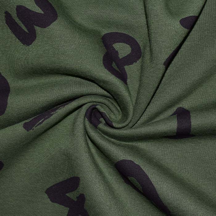 Sweatshirtstoff, flauschig, jugendlich, 28460-006, grün