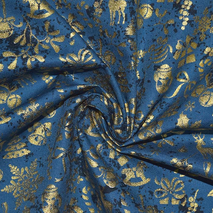 Baumwolle, Popeline, festlich, 28543-008, blau