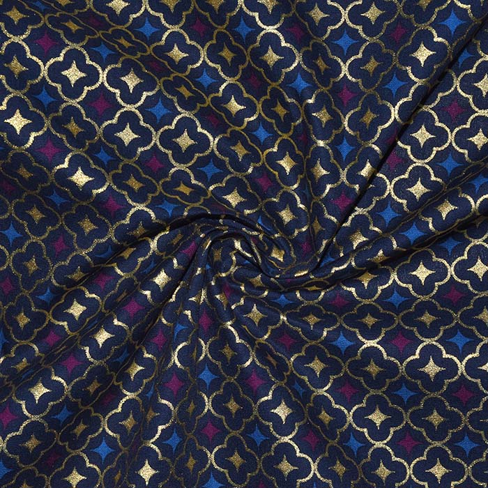 Baumwolle, Popeline, festlich, 28550-008, blau