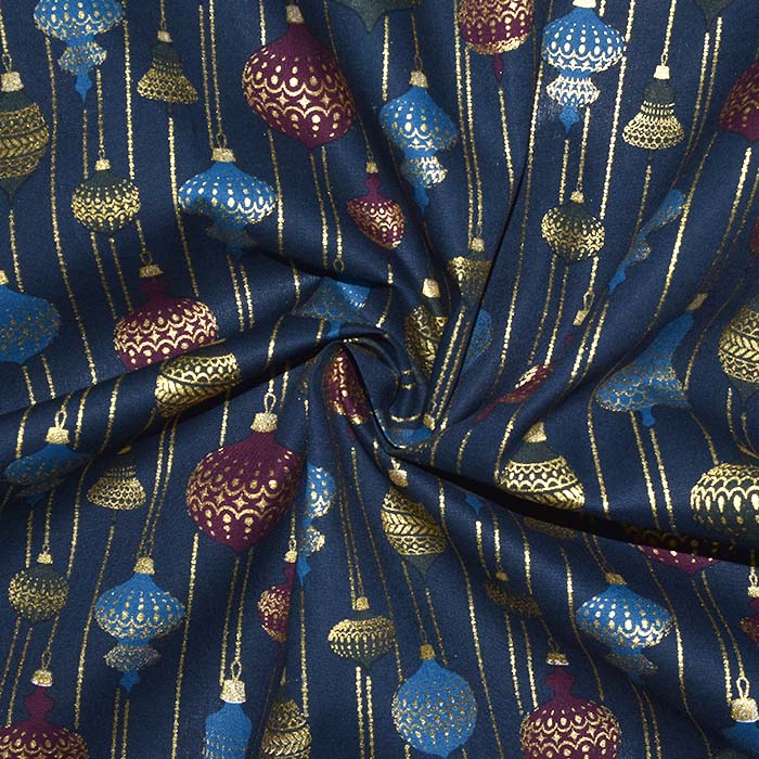 Baumwolle, Popeline, festlich, 28551-008, blau