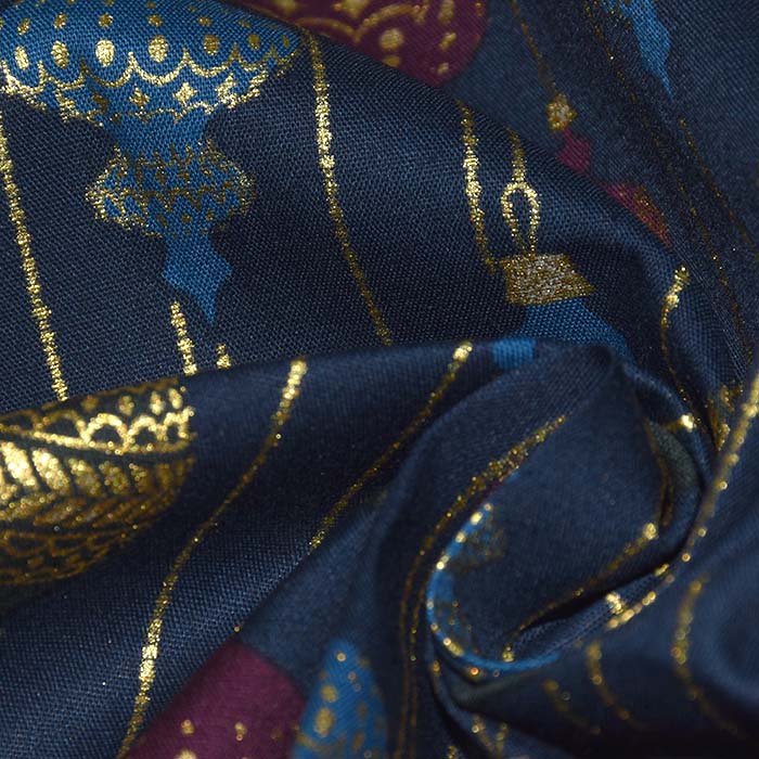 Baumwolle, Popeline, festlich, 28551-008, blau