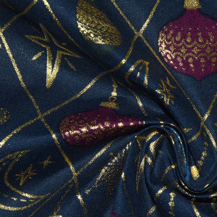 Baumwolle, Popeline, festlich, 28552-008, blau