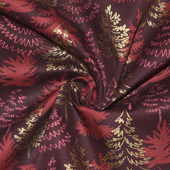 Baumwolle, Popeline, festlich, 28553-018, bordeaux