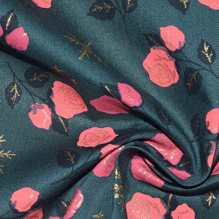 Baumwolle, Popeline, festlich, 28554-027, grün