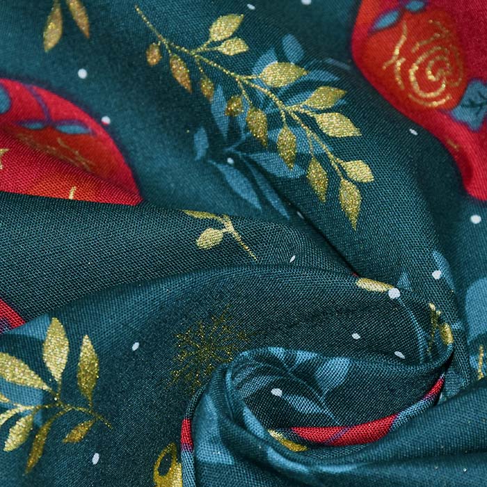 Baumwolle, Popeline, festlich, 28556-028, grün