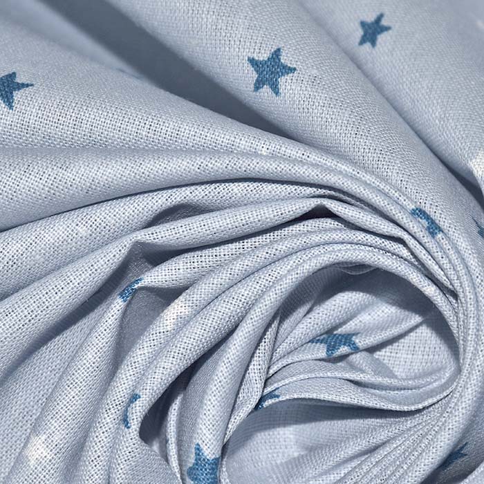 Baumwolle, Popeline, Sterne, 28616-03, blau