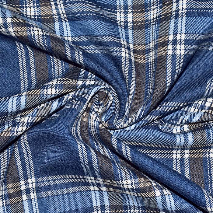 Anzugstoff, Karo, 22006-31, blau