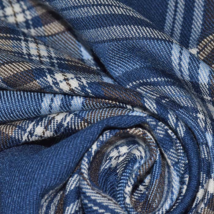 Anzugstoff, Karo, 22006-31, blau