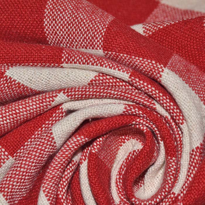 Dekobaumwolle, Karo, 28741-5, rot