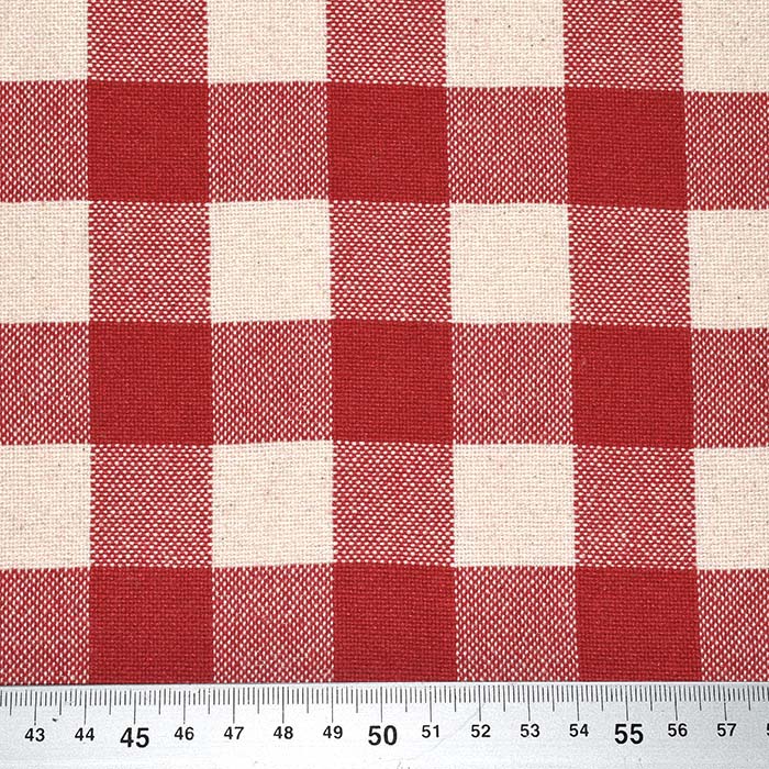 Dekobaumwolle, Karo, 28741-5, rot