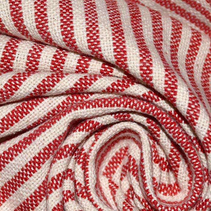 Dekobaumwolle, Streifen, 28742-5, rot