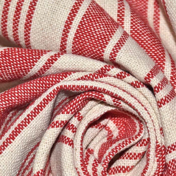 Dekobaumwolle, Streifen, 28743-5, rot