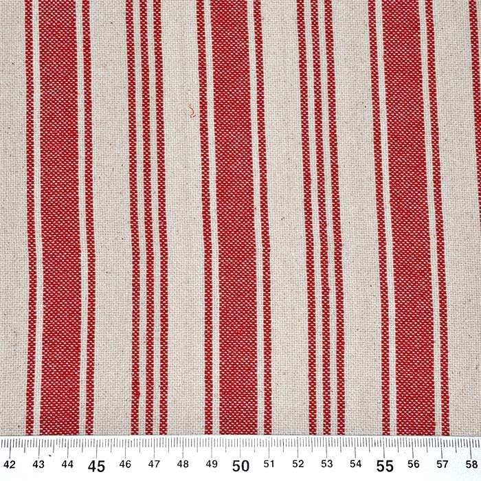 Dekobaumwolle, Streifen, 28743-5, rot