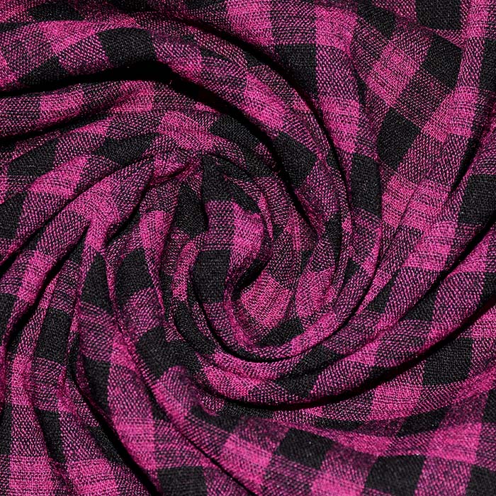 Gewebe, Viskose, Karo, 28771-13, rosa