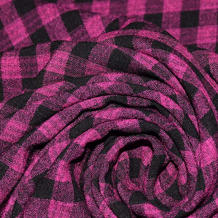 Gewebe, Viskose, Karo, 28771-13, rosa