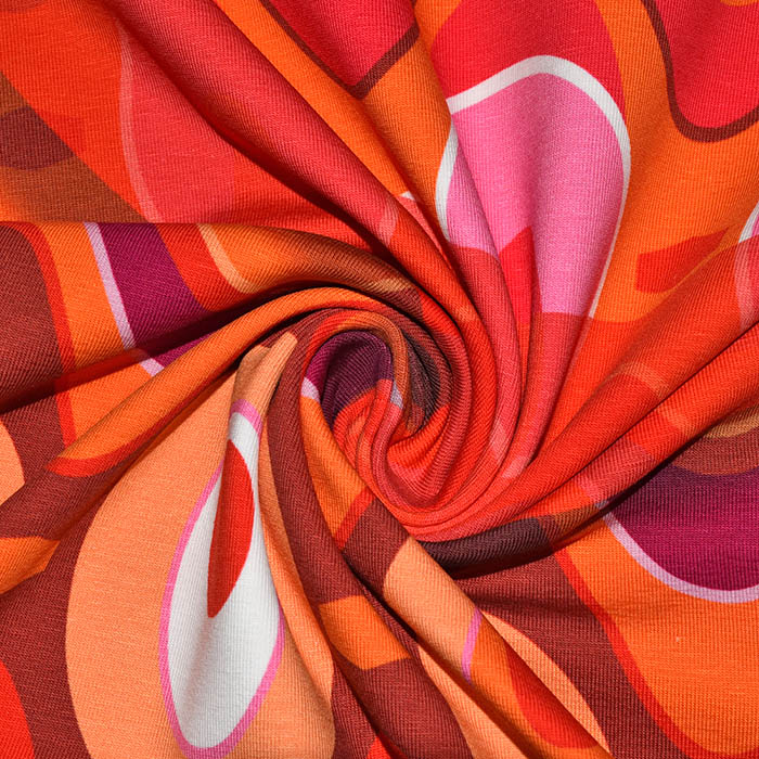 Jersey, Baumwolle, digital, oriental, 28989