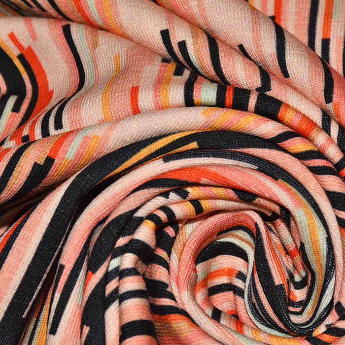 Jersey, Baumwolle, digital, abstrakt, 29002-12, rosa