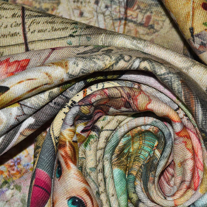 Jersey, Baumwolle, digital, romantisch, 29004