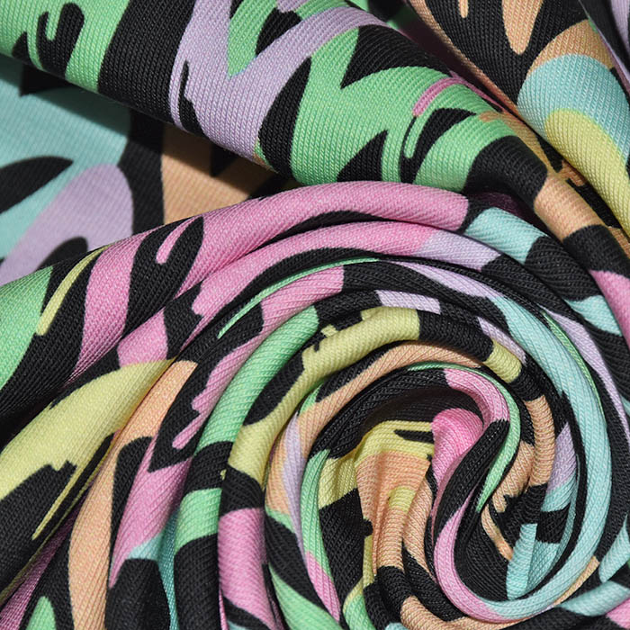 Jersey, Baumwolle, digital, Herzen, 29021-20