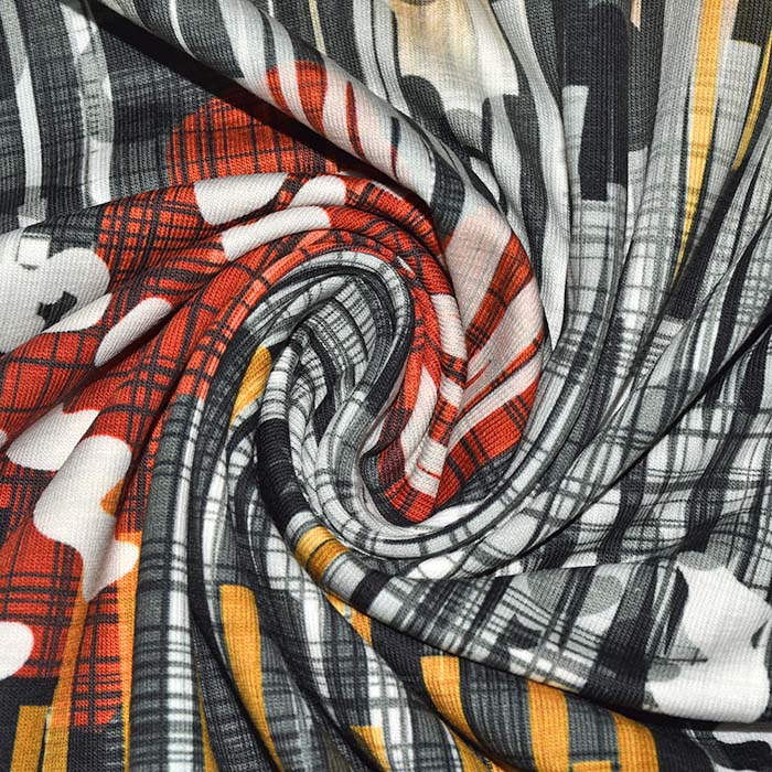 Jersey, Baumwolle, digital, abstrakt, 29009-33