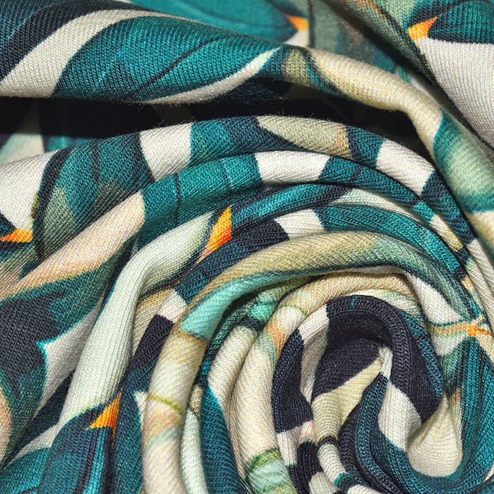 Jersey, Baumwolle, digital, oriental, 29013-09, grün