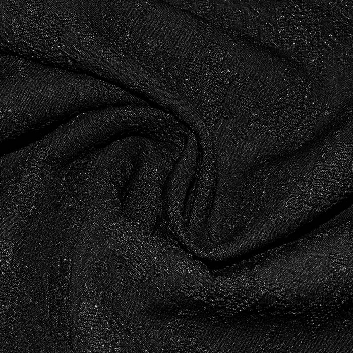 Jacquard, beidseitig, geometrisch, 29106-1001, schwarz