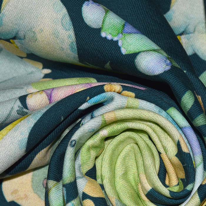 Jersey, Baumwolle, Tiere, 29109-539, dunkelgrün