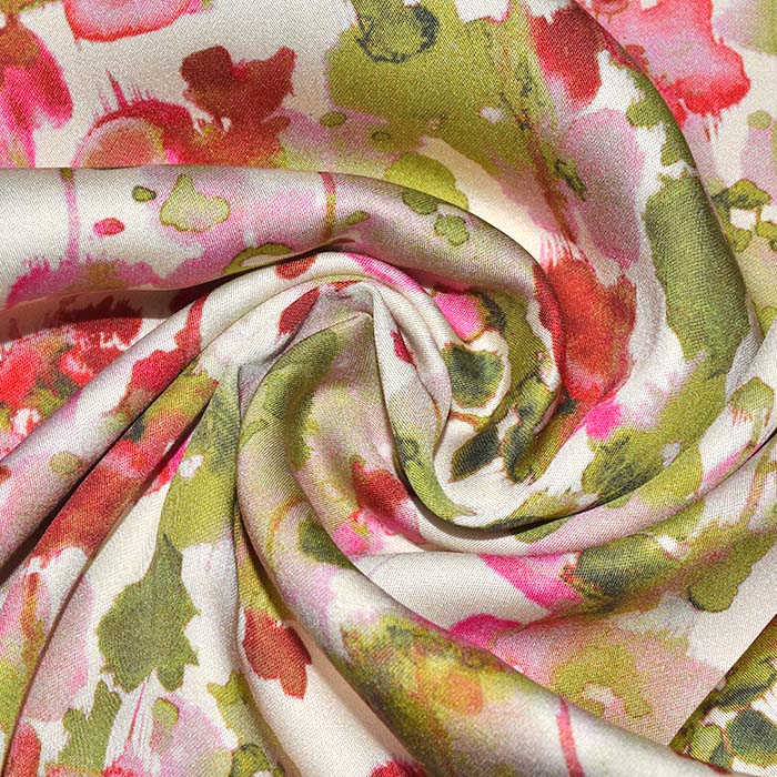 Gewebe, Viskose, digital, abstrakt, 29175-002, grün-rosa