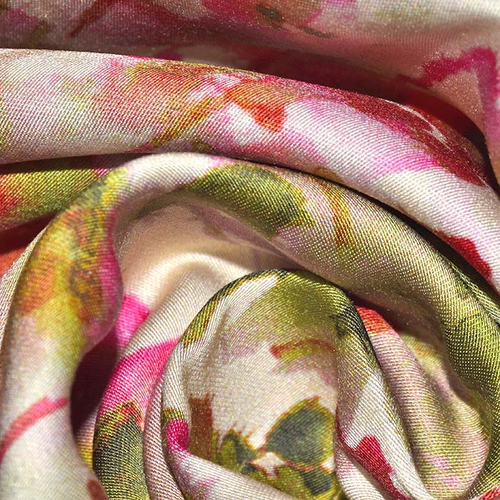 Gewebe, Viskose, digital, abstrakt, 29175-002, grün-rosa