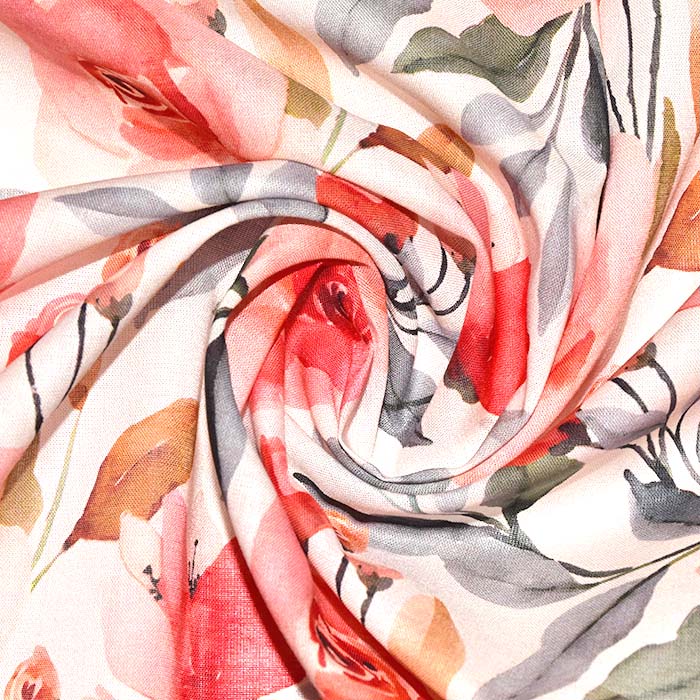 Baumwolle, dünn, digital, floral, 29204-002