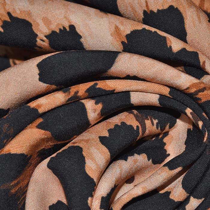 Gewebe, Viskose, digital, tierisch, 29186-001, braun