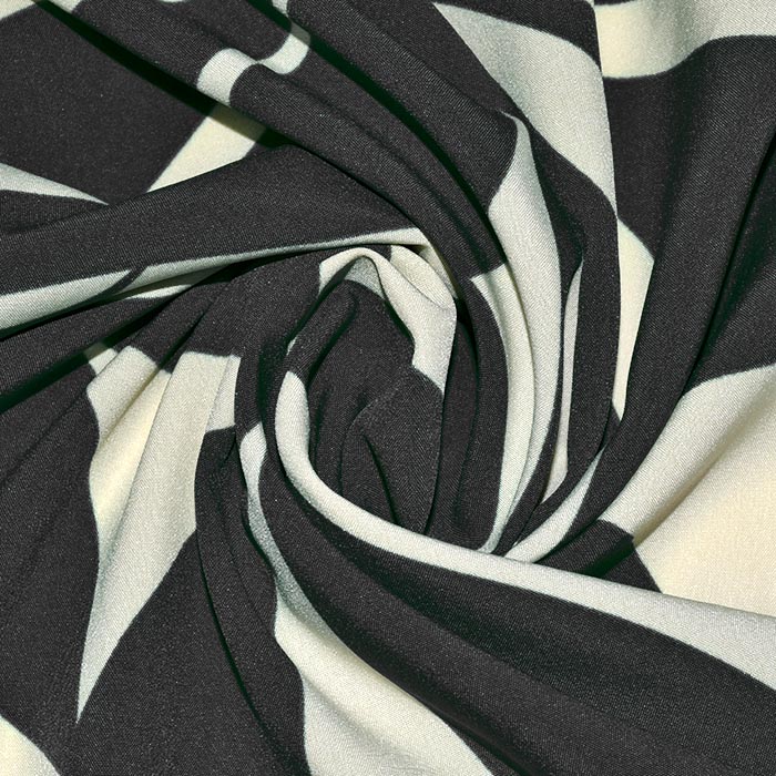 Gewebe, dünn, geometrisch, 29213-001, schwarz