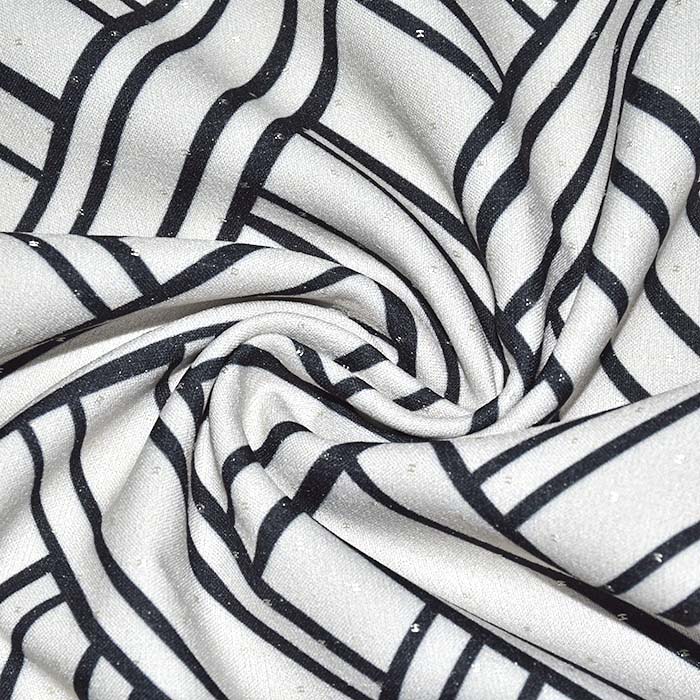 Wirkware, dicht, geometrisch, 29263-4, sahne