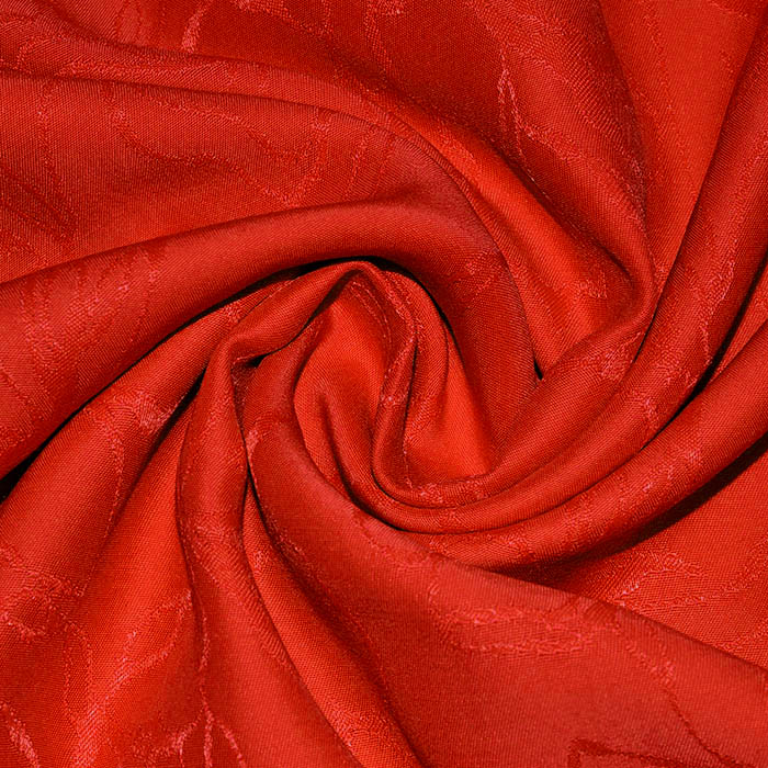 Gewebe, Viskose, floral, 29271-3, rot