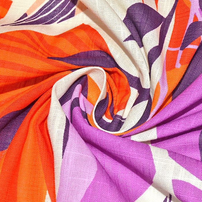 Gewebe, dünn, Baumwolle, Natur, 29298-3, orange