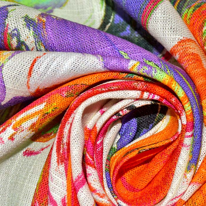 Gewebe, dünn, Baumwolle, floral, 29297-16