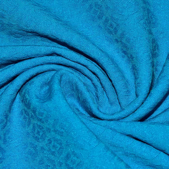 Gewebe, elastisch, geometrisch, 29319-27, türkis