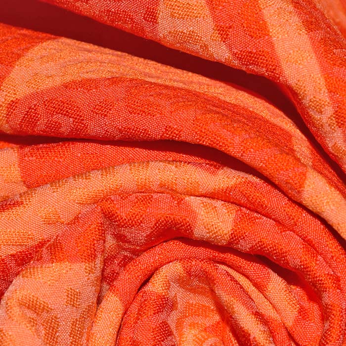 Gewebe, elastisch, geometrisch, 29321-3, orange