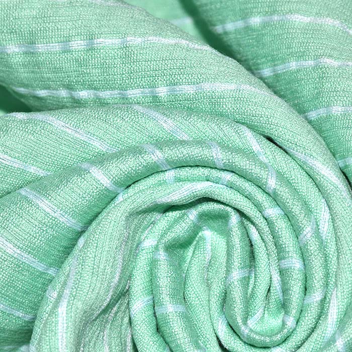 Gewebe, Viskose, Streifen, 29322-127, mint