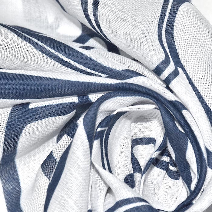 Baumwolle, dünn, abstrakt, 29323-9, blau