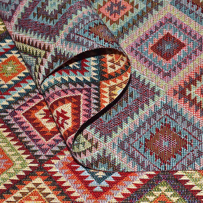 Dekojacquard, beidseitig, geometrisch, 29370-10