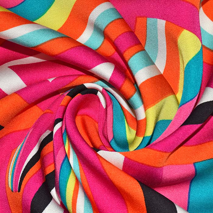 Gewebe, Viskose, Satin, geometrisch, 29380-170