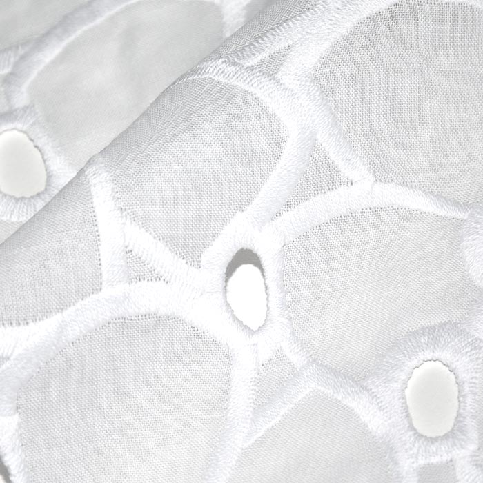 Baumwolle, Richelieu, floral, 19812-150, weiß