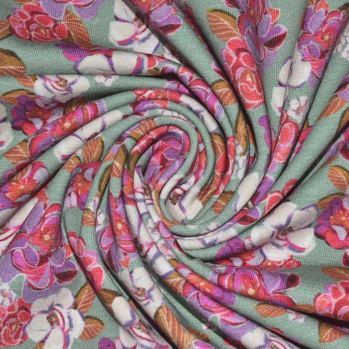 Jersey, Baumwolle, digital, floral, 29408-10