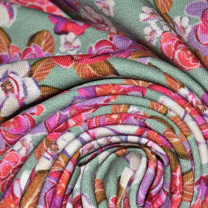 Jersey, Baumwolle, digital, floral, 29408-10
