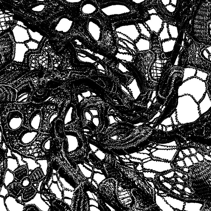 Spitze, floral, 29442-03, schwarz