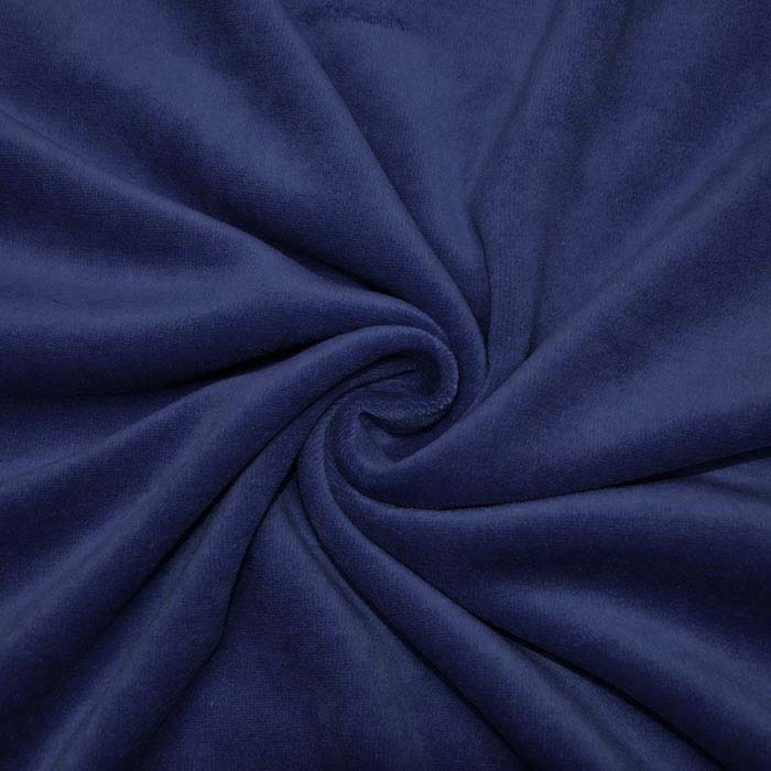 Baumwollplüsch, 29435-07, dunkelblau