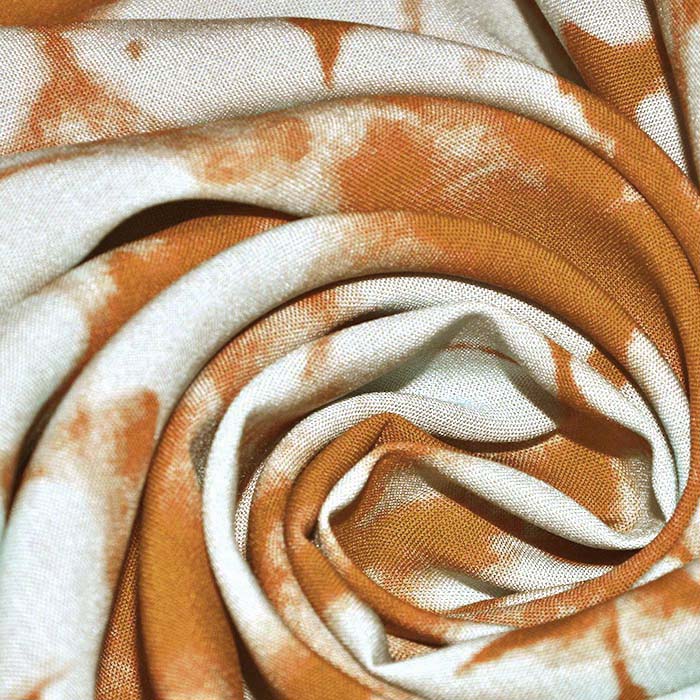 Gewebe, Viskose, abstrakt, 29444-11, ziegelfarben