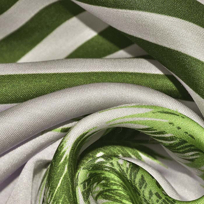 Gewebe, Viskose, Satin, Natur, 29444-18, grün