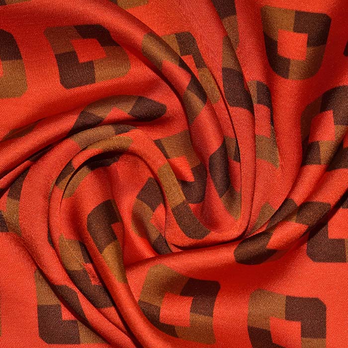 Gewebe, Viskose, Satin, geometrisch, 29444-21